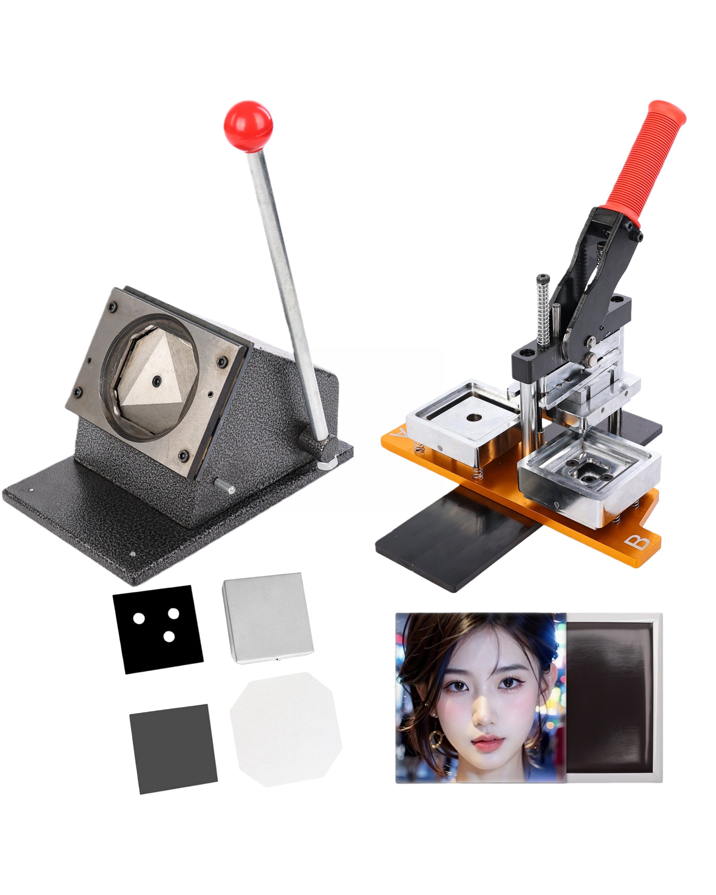 63.5*63.5 mm (2.5*2.5 inches) Square Fridge Magnet Machine（1000 supplies）